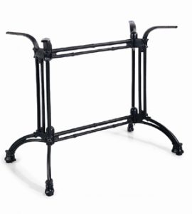 Cast iron bistro table base in black powder coating