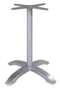 Aluminum four leg table base