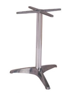 Aluminum three leg table base